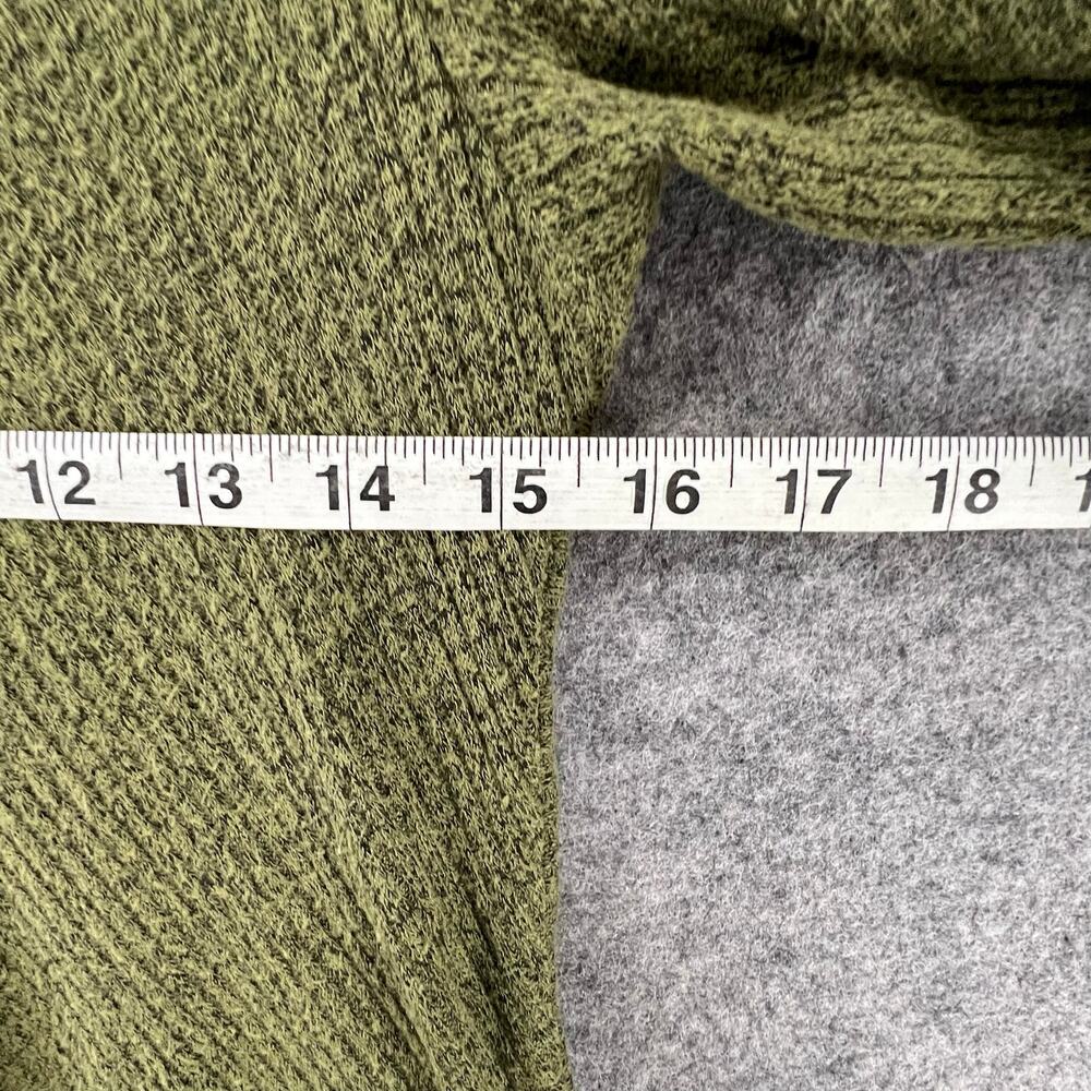 Comfy USA Tunic Top Womens Size M Olive‎ Green Asymmetric Stretch Knit Lagenlook - Picture 5 of 11